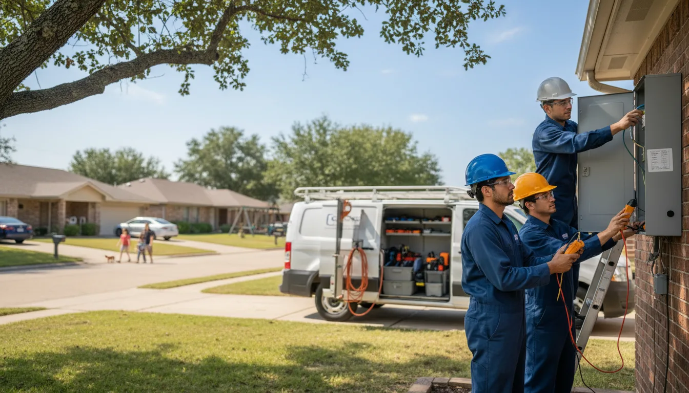 Certified electrician providing emergency electrical services in Banquete, TX
